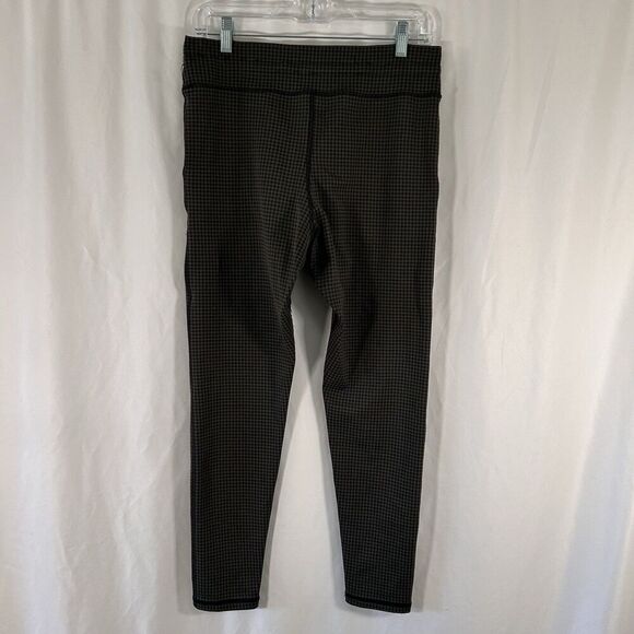 Offline by Aerie Joggers Women's Large Green Houndstooth Pull On Drawstring - Picture 6 of 8